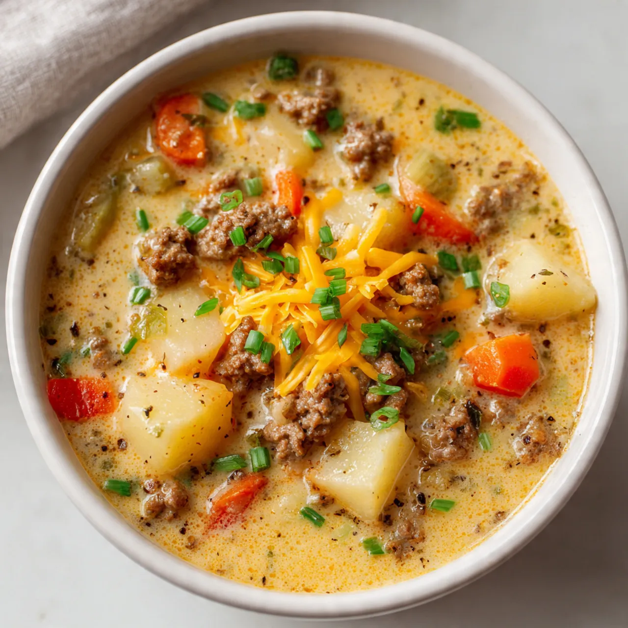 Cheeseburger Soup
