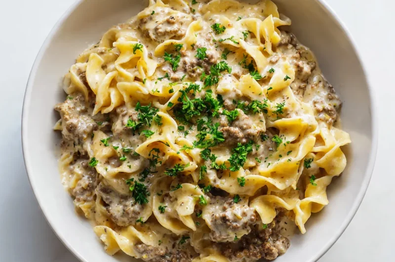 Ground Beef Stroganoff Recipe