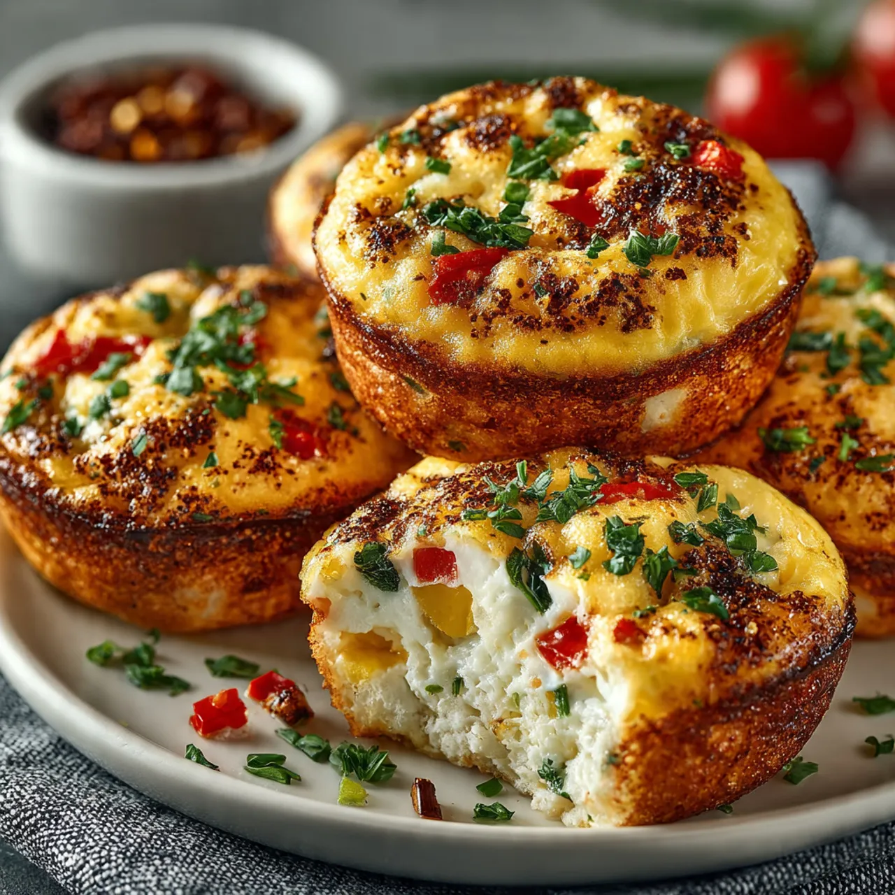 Winter egg muffins breakfast