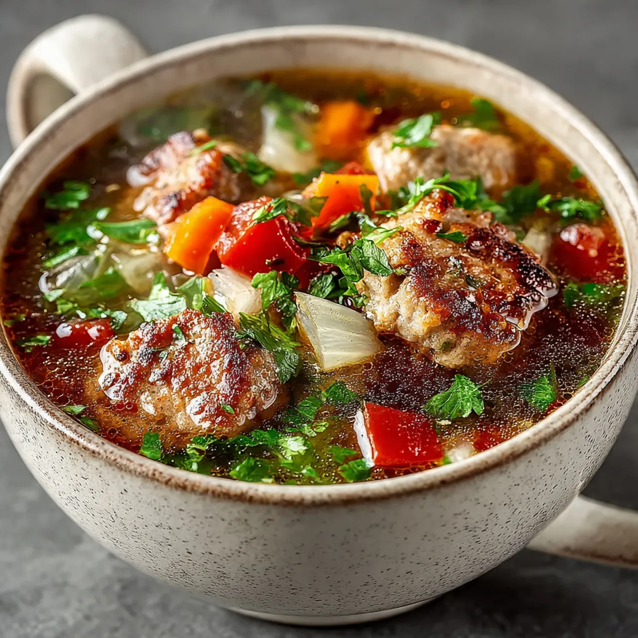 Winter italian sausage soup