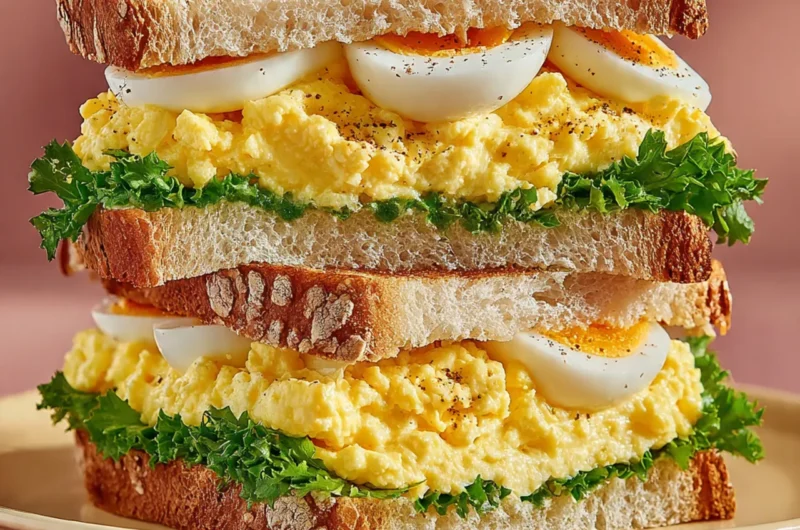 Winter egg sandwich