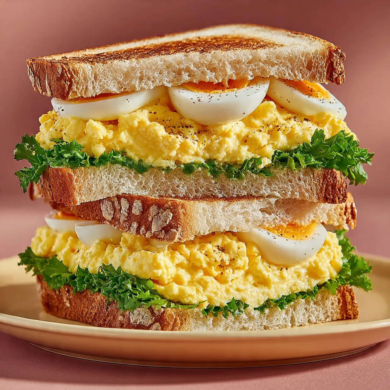 Winter egg sandwich