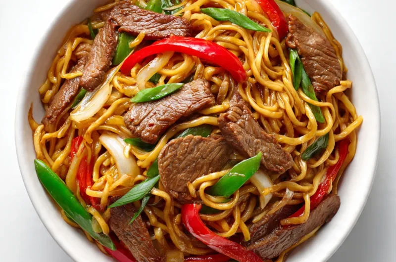 Beef lo mein recipe