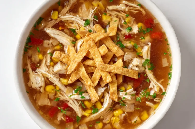 Chicken tortilla soup crock pot