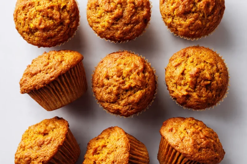 Healthy pumpkin muffins