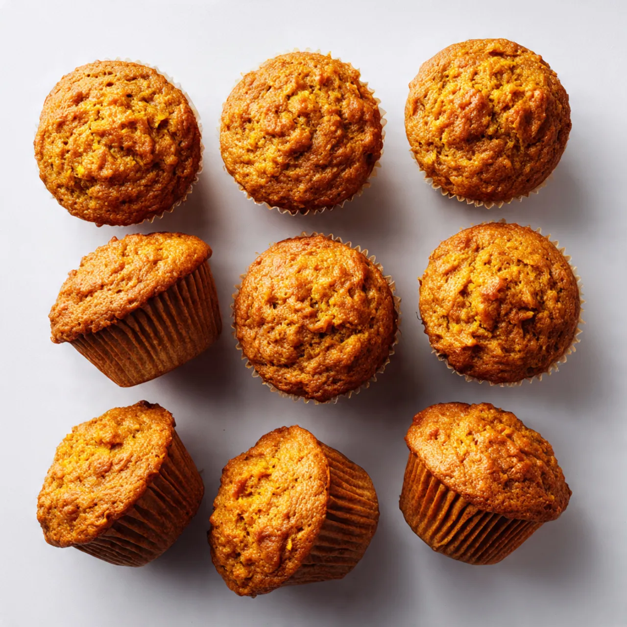 Healthy pumpkin muffins