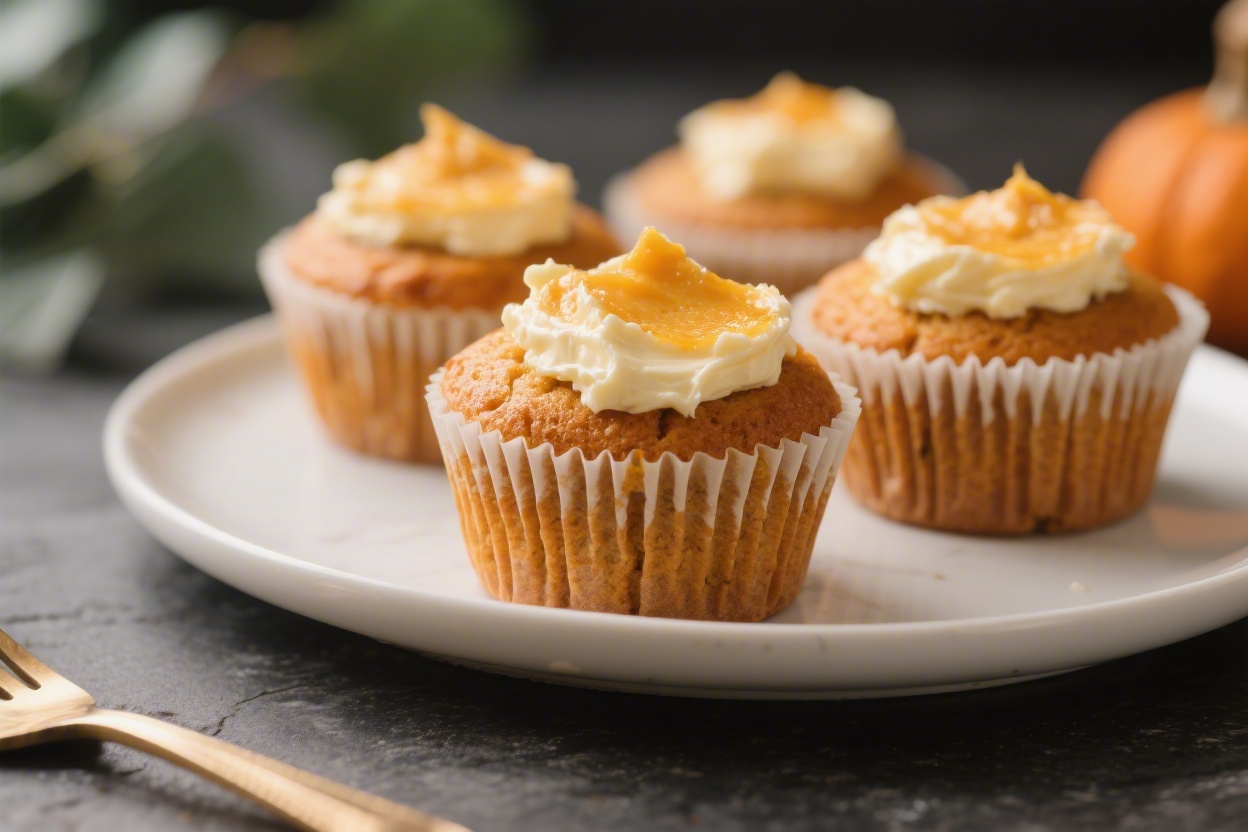 Pumpkin Cream Cheese Muffins – Soft, Spiced, and Bakery-Worthy