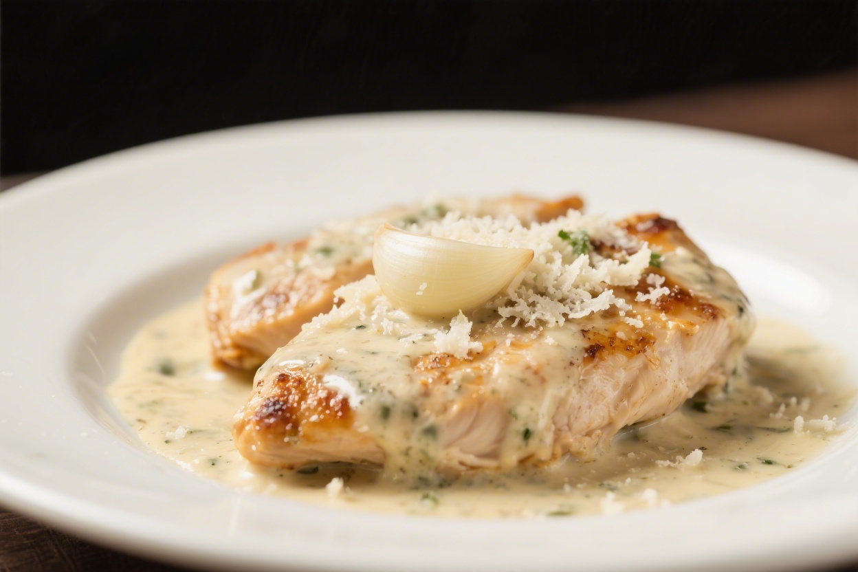 Creamy Garlic Chicken With Parmesan Sauce – A Cozy, Crowd-Pleasing Dinner